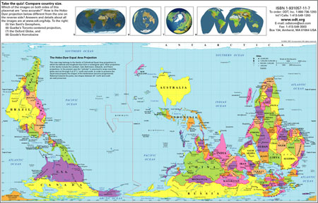 Mapa del mundo al revés